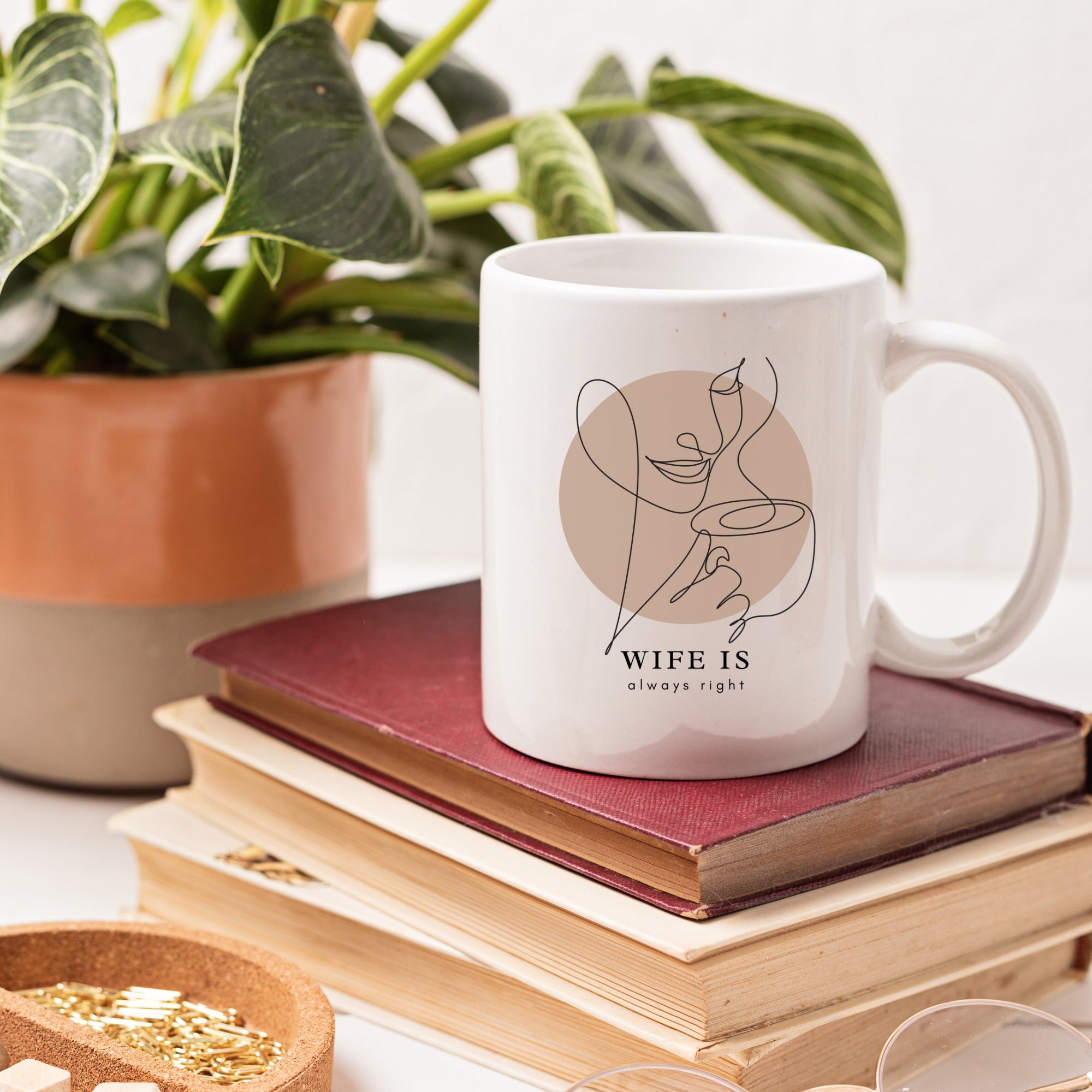 Wife Is Always Right | Funny Coffee Lover Mug | Gift Mug India | Coffee Mugs
