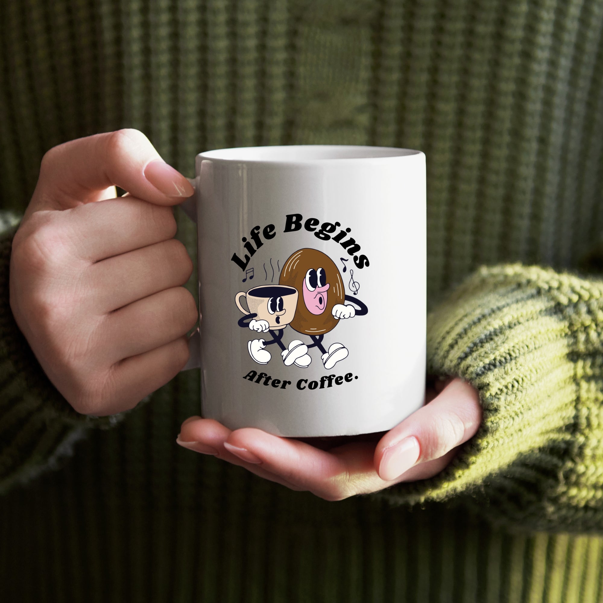 Life Begins After Coffee Mug | Funny Coffee Lover Mug | Gift Mug India
