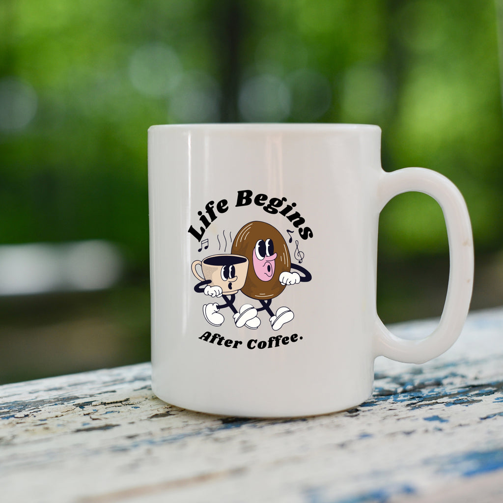 Life Begins After Coffee Mug | Funny Coffee Lover Mug | Gift Mug India