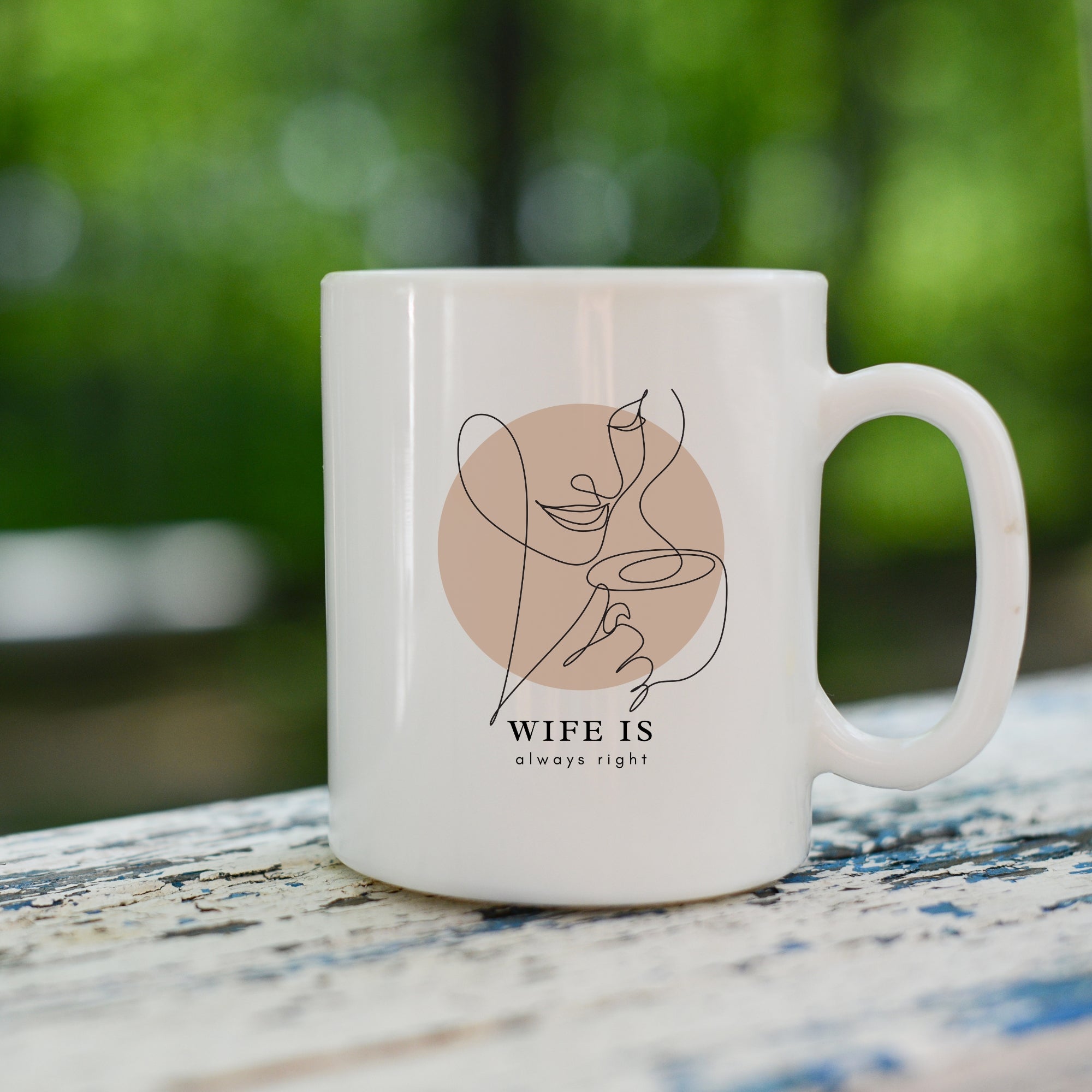 Wife Is Always Right | Funny Coffee Lover Mug | Gift Mug India | Coffee Mugs