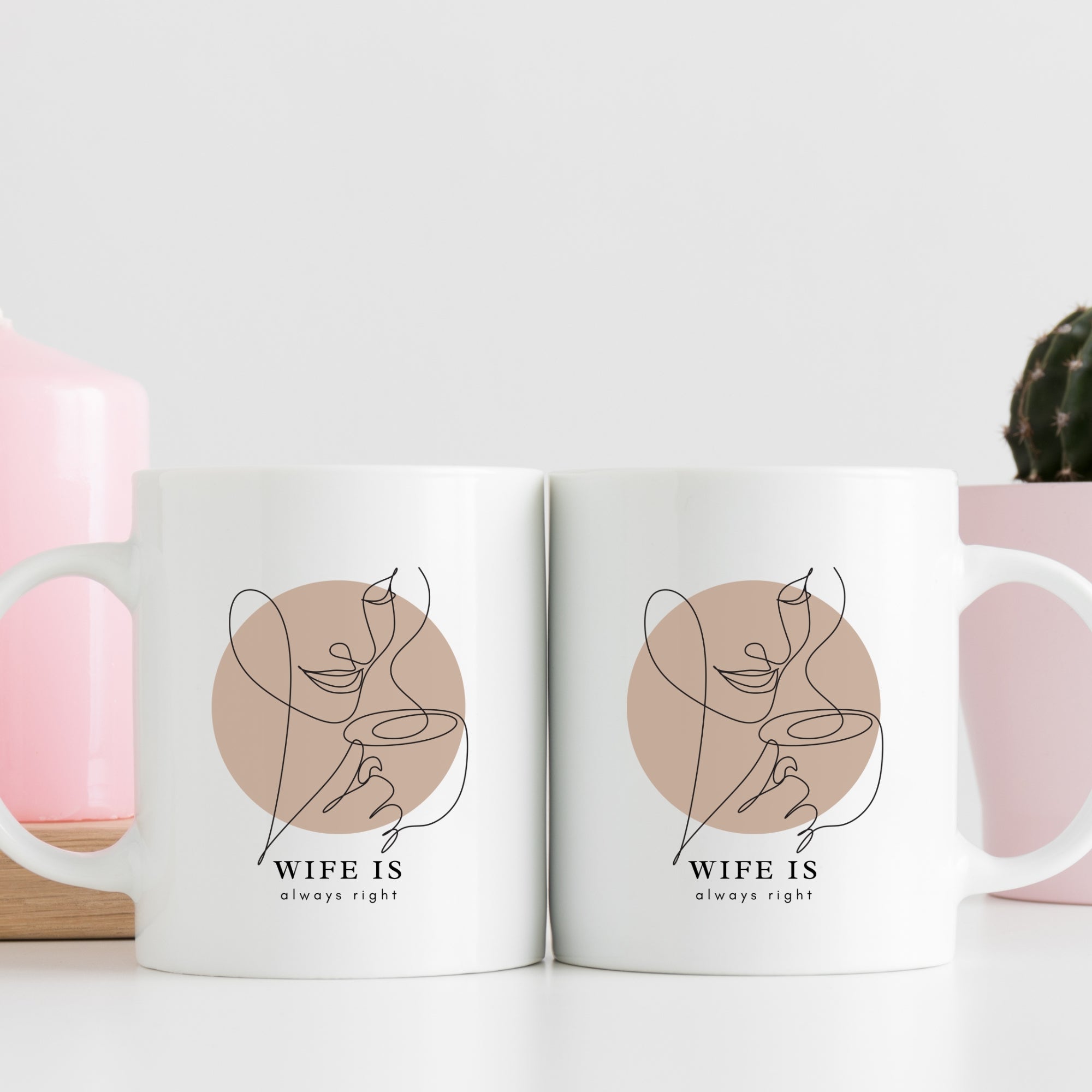 Wife Is Always Right | Funny Coffee Lover Mug | Gift Mug India | Coffee Mugs