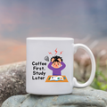Coffee First Study Later Mug for Kids | Funny Kids Coffee Cup | Gift Mug India | Cute Coffee Mug | Morning Funny Coffee Cup | Ceramic Coffee Cup Office Gift |